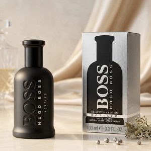 Hugo Boss Black Boss Bottled Eau De Perfume In A Matte Black Bottle