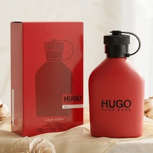 Hugo Boss Hugo Red Perfume With Matte Red Bottle And Black Cap