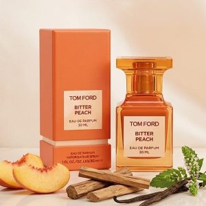 Tom Ford Bitter Peach Fragrance With An Orange Bottle